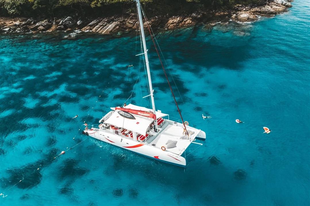 Gallery image for Racha & Coral + Promthep cape By Sailing Catamaran. (Smile Rainbow)