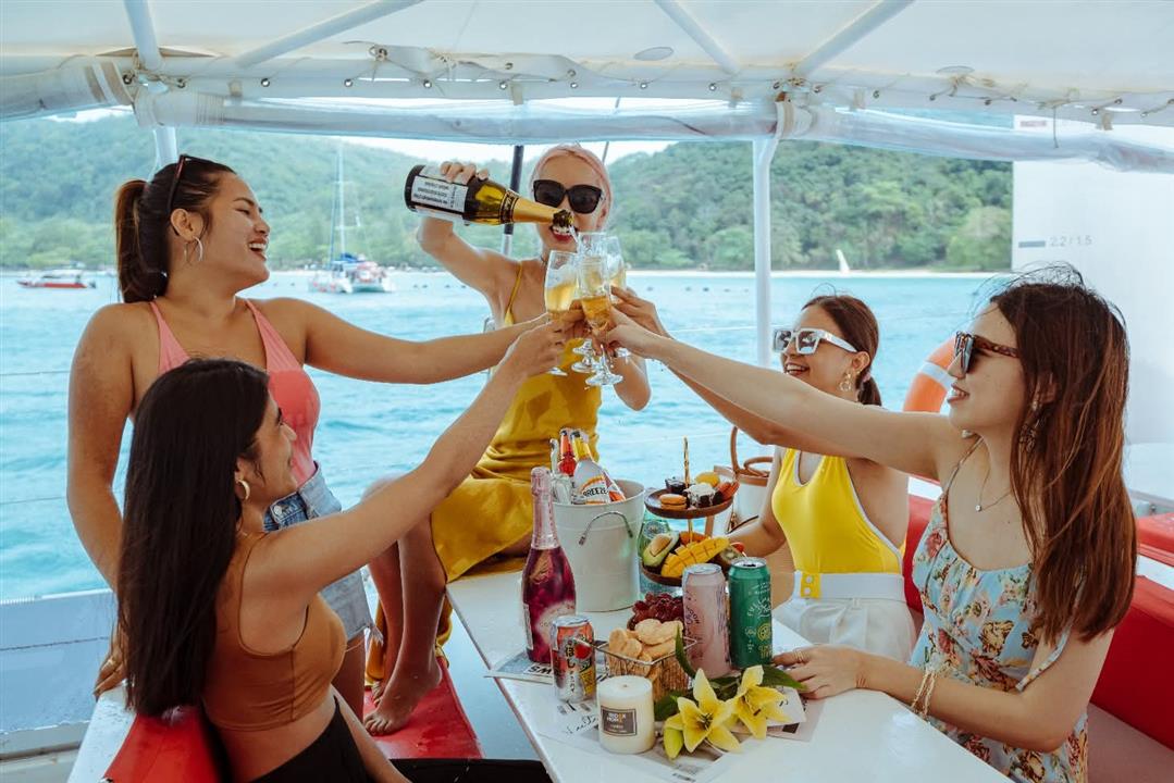 Gallery image for Racha & Coral + Promthep cape By Sailing Catamaran. (Smile Rainbow)