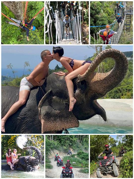 Gallery image for Zipline / ATV / Elephant Bathing