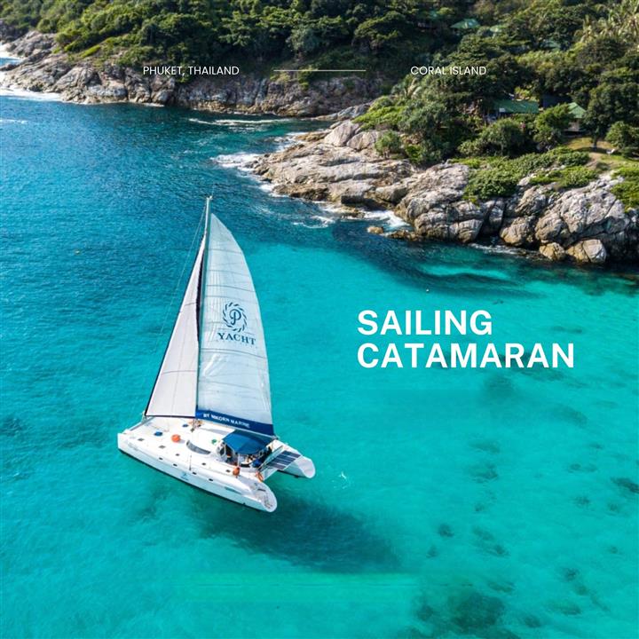 Racha & Coral Island By Sailing Catamaran. 